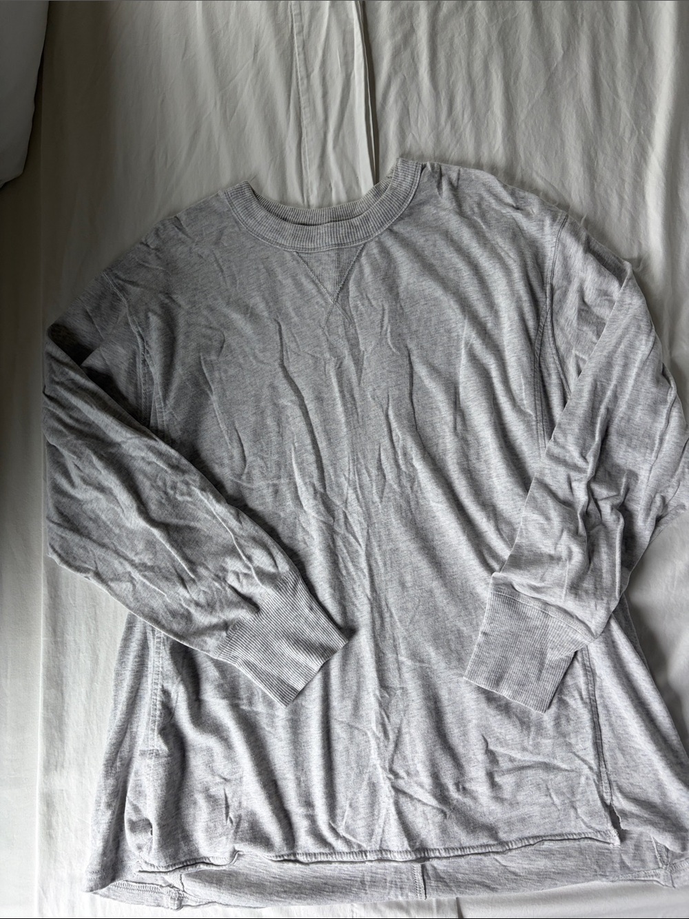 NEW  Aerie Seriously Lived in Oversized Long-Sleeve Crew Sz S